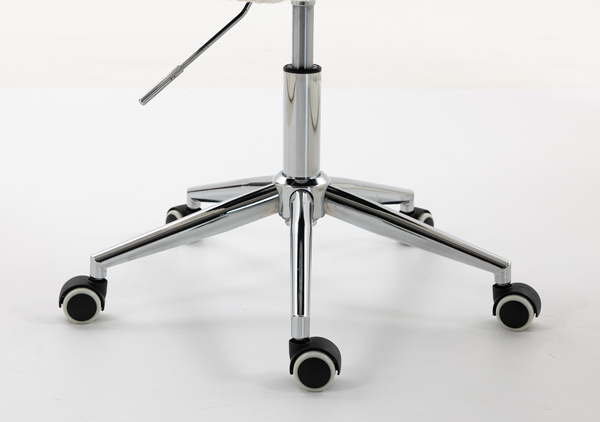 HR2055K Scaun Crem din Boucle cu Bază Cromata