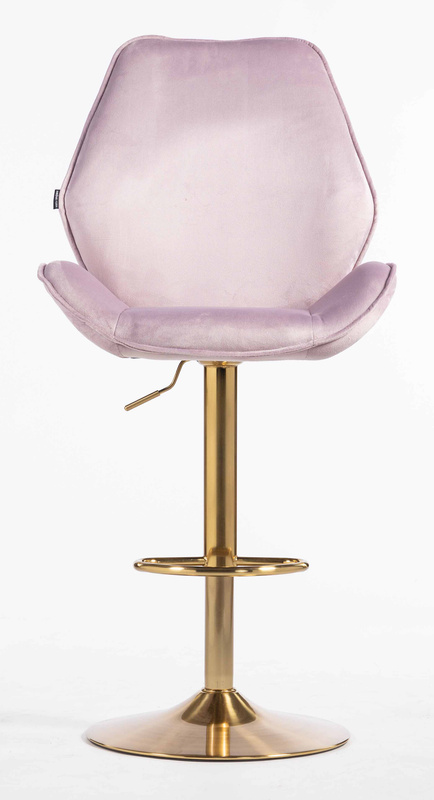 HR350W Scaun Mov din Catifea Bază Aurie