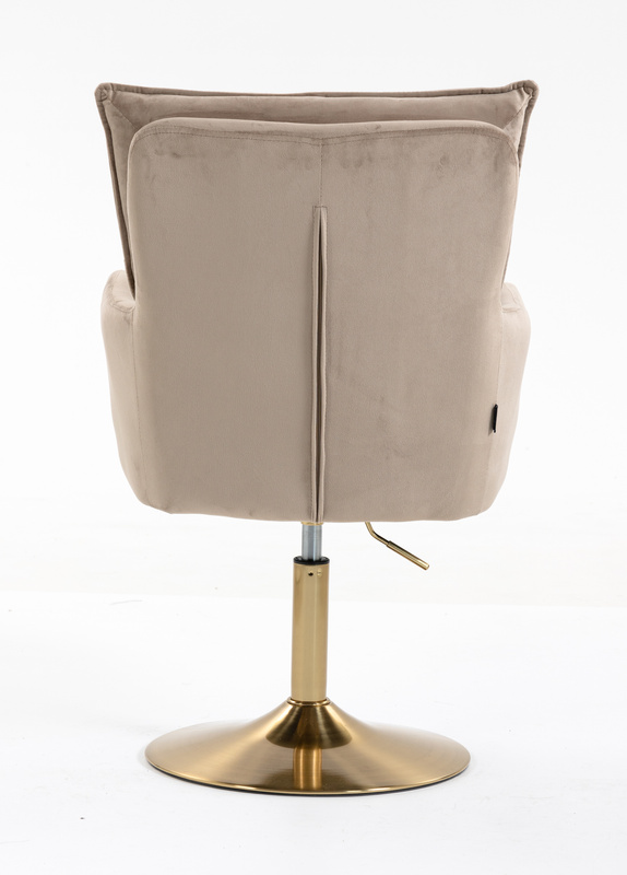 HR250N Scaun Catifea Latte Bază Aurie