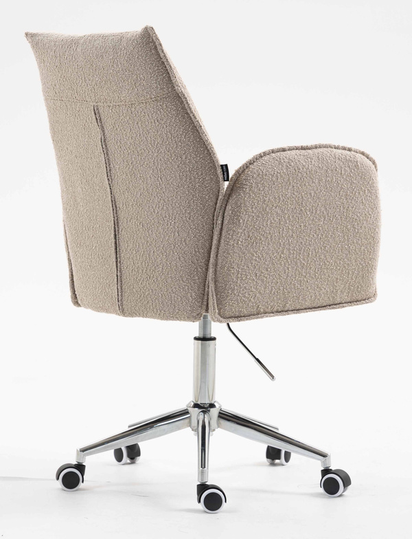 HR280K Scaun Latte Boucle cu Bază Cromata