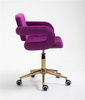 HR8403K Scaun Catifea Fucsia Bază Aurie