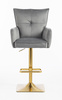 HR250KW Scaun Catifea Grafit Bază Aurie