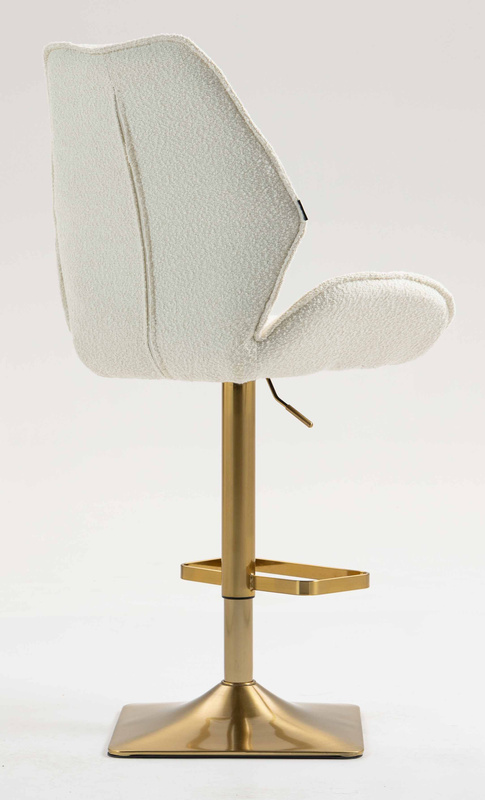 HR350KW Scaun Boucle din Catifea Bază Aurie