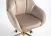 HR2055K Scaun Latte din Catifea cu Bază Aurie