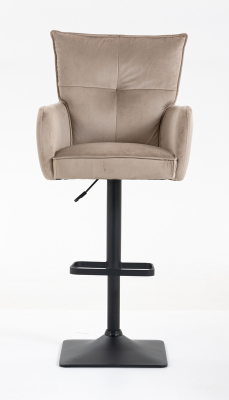 HR250KW Scaun Catifea Latte Bază Neagră