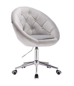 HR8516K Scaun Gri din Catifea