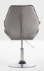 HR350N Scaun Gray din Catifea Bază Cromata