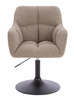 HR550N Scaun Latte Boucle cu Bază Neagră