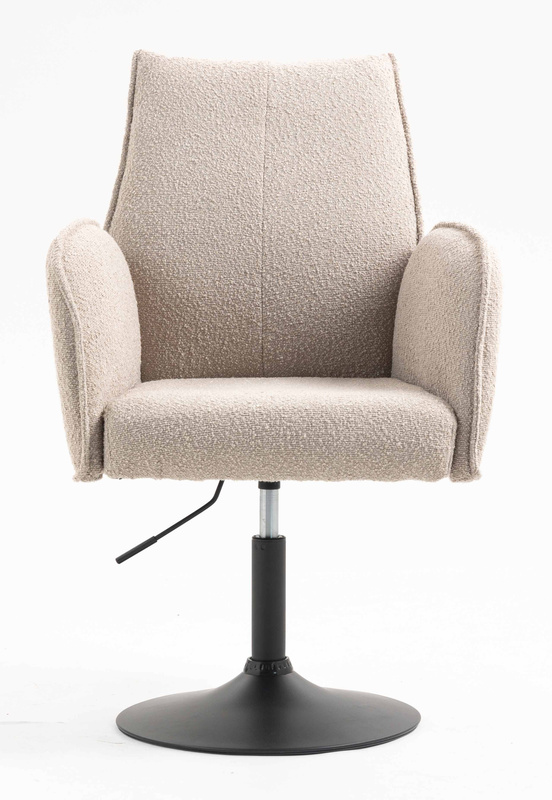 HR280N Scaun Latte Boucle cu Bază Neagră