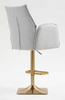 HR280KW Scaun Gri Boucle cu Bază Aurie