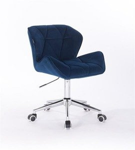 HR111K Scaun Bleumarin din Catifea