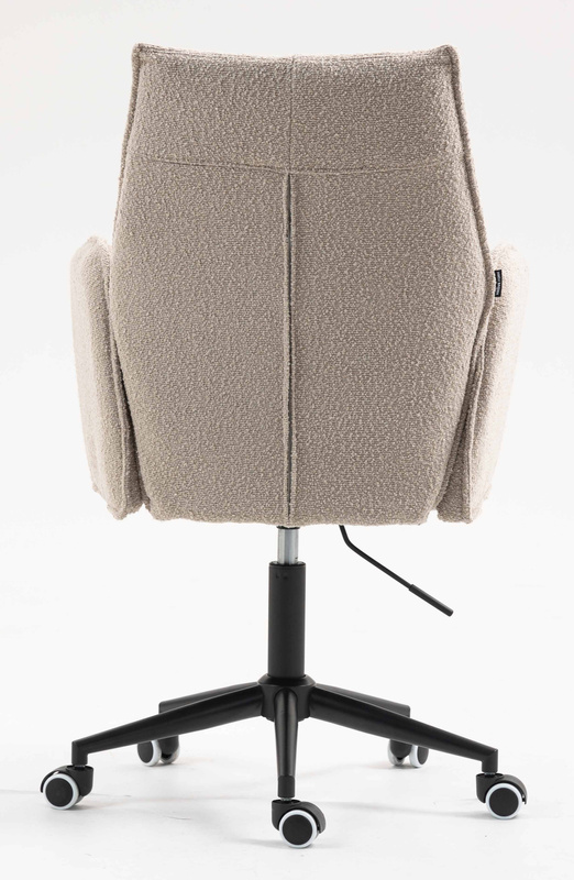 HR280K Scaun Latte Boucle cu Bază Neagră