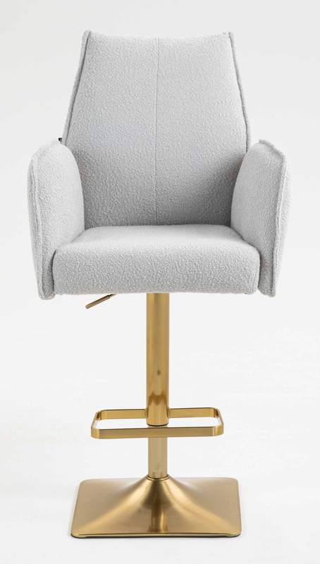 HR280KW Scaun Gri Boucle cu Bază Aurie