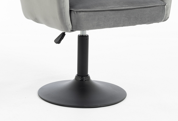 HR250N Scaun Catifea Grafit Bază Neagră