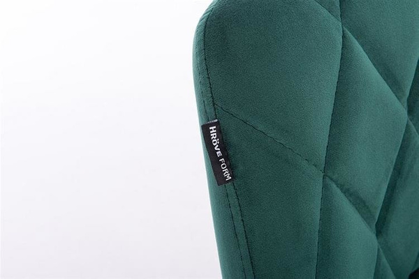 HR1054K Scaun Verde Catifea cu Bază Aurie