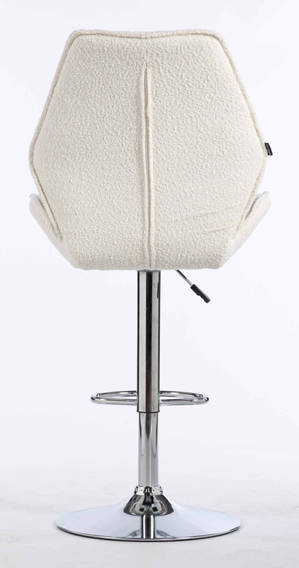 HR350W Scaun Boucle din Catifea Bază Cromata