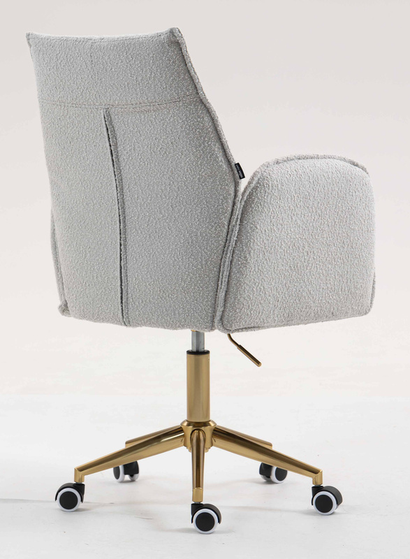 HR280K Scaun Gri Boucle cu Bază Aurie