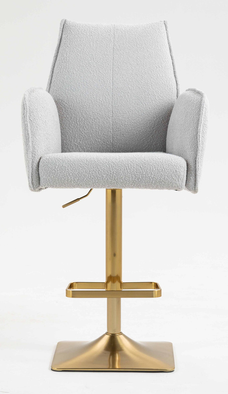 HR280KW Scaun Gri Boucle cu Bază Aurie