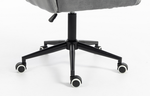 HR250K Scaun Catifea Grafit Bază Neagră