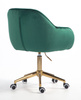 HR2055K Scaun Verde din Catifea cu Bază Aurie