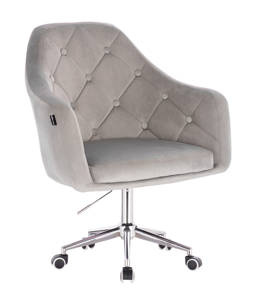 HR831K Scaun Catifea Gray