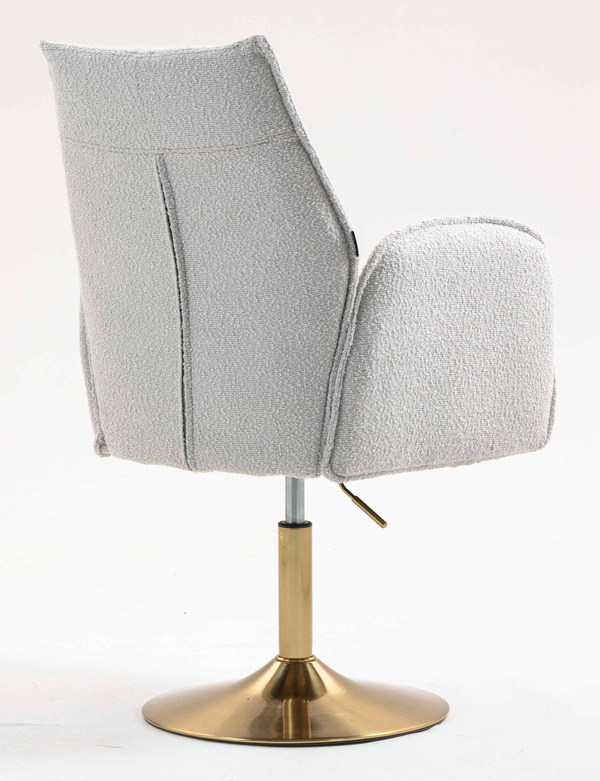 HR280N Scaun Gri Boucle cu Bază Aurie