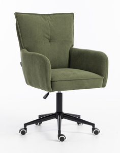 HR250K Scaun Zsályazöld Prémium Kordbársony Bază Neagră