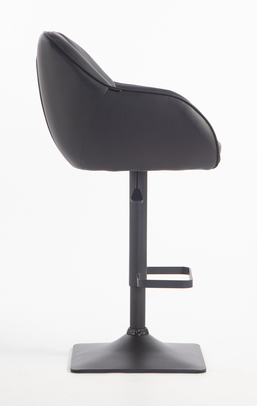 HR2055KW Scaun Neagră din Piele Ecologica cu Bază Neagră