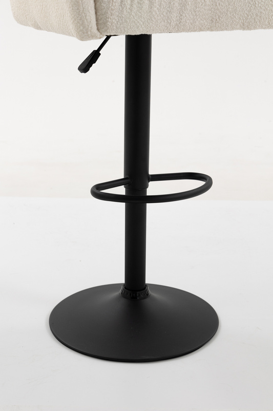 HR250W Scaun Crem Boucle Bază Neagră