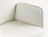 HR280W Scaun Crem Boucle cu Bază Cromata