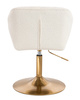 HR111N Scaun Crem Boucle cu Bază Aurie