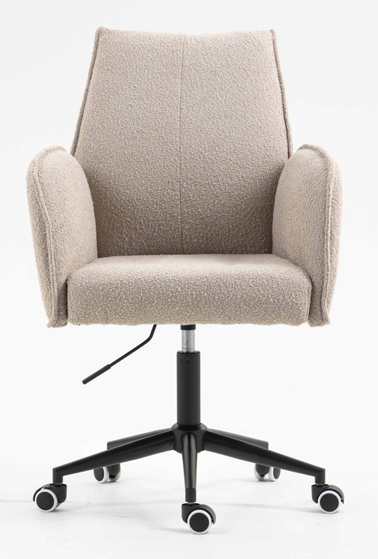 HR280K Scaun Latte Boucle cu Bază Neagră