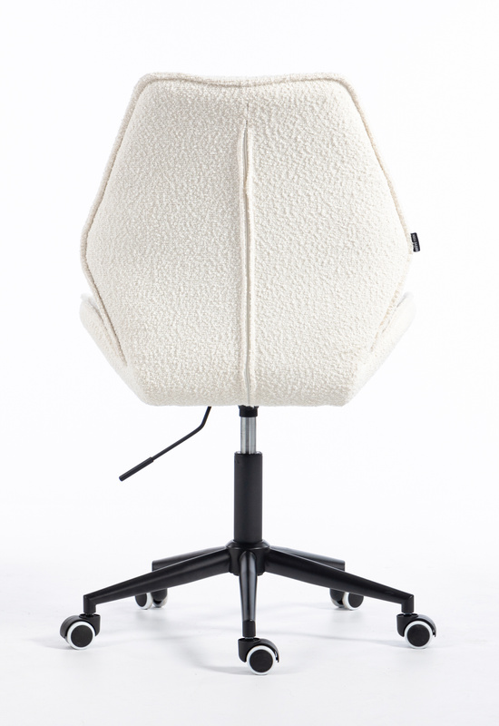 HR350K Scaun Crem din Boucle Bază Neagră