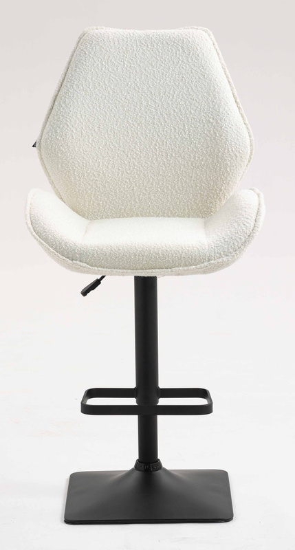 HR350KW Scaun Crem din Boucle Bază Neagră