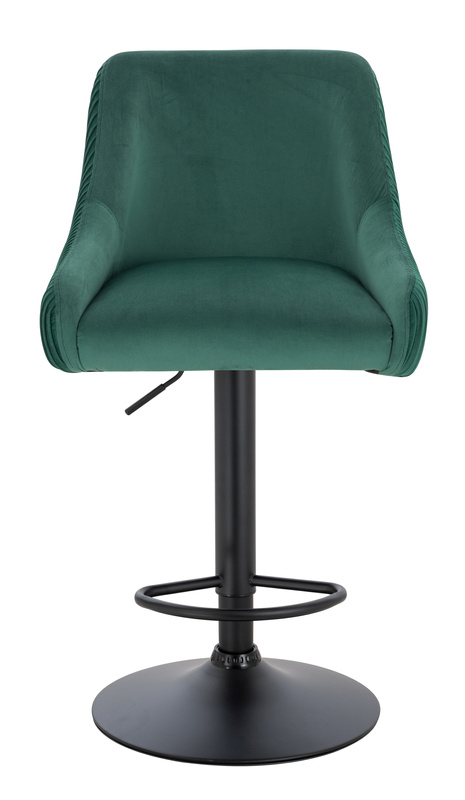 HR920W Scaun Verde din Catifea cu Bază Neagră