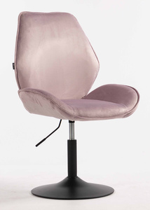 HR350N Scaun Mov din Catifea Bază Neagră