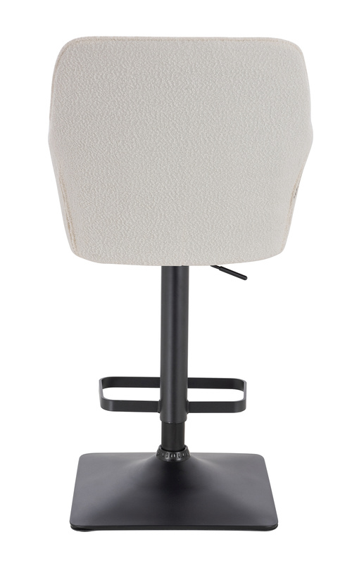 HR550KW Scaun Crem Boucle cu Bază Neagră