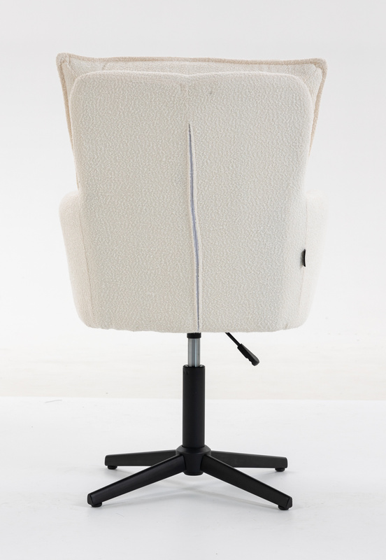 HR250CROSS Scaun Crem Boucle Bază Neagră