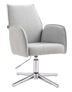 HR280CROSS Scaun Gri Boucle cu Bază Cromata