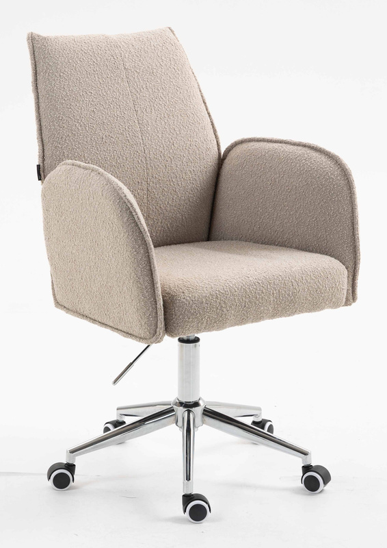 HR280K Scaun Latte Boucle cu Bază Cromata