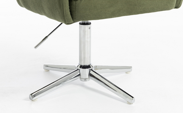 HR250K Scaun Zsályazöld Prémium Kordbársony Bază Cromata