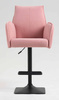 HR280KW Scaun Roz Pudra Boucle cu Bază Neagră