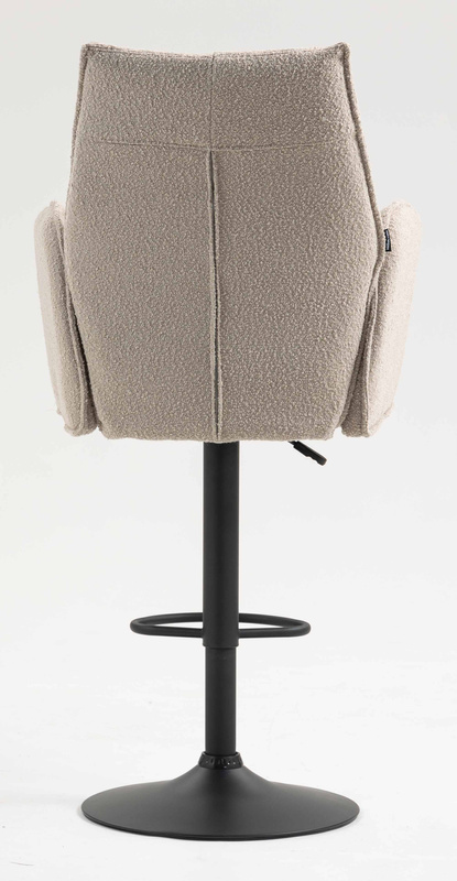 HR280W Scaun Latte Boucle cu Bază Neagră