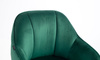 HR2055K Scaun Verde din Catifea cu Bază Cromata