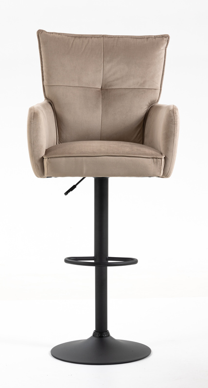 HR250W Scaun Catifea Latte Bază Neagră