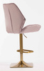 HR350KW Scaun Mov din Catifea Bază Aurie