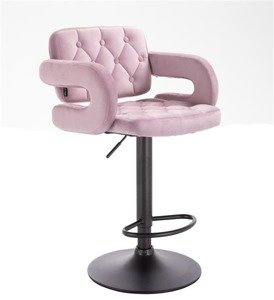 HR8403W Scaun Catifea Mov Bază Neagra