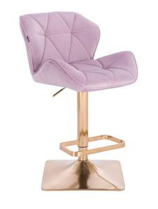 HR111KW Scaun Mov Velur cu Bază Aurie
