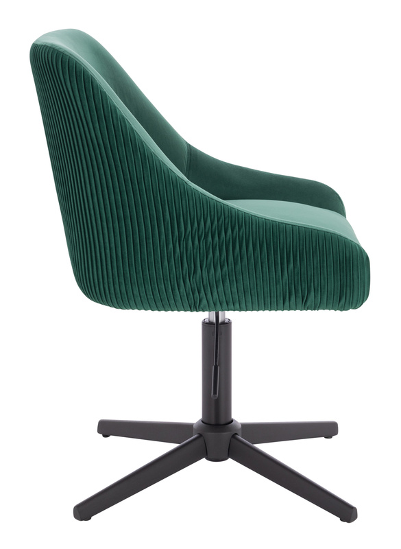 HR920CROSS Scaun Verde din Catifea cu Bază Neagră