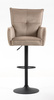 HR250W Scaun Catifea Latte Bază Neagră